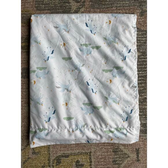 Pillowfort Other - Pillowfort Blues Unicorn Twin Bed Flat Top Sheet